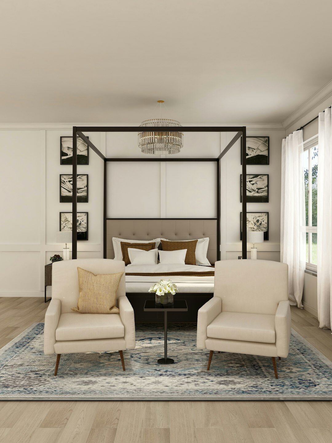 elegant celebrity bedroom design