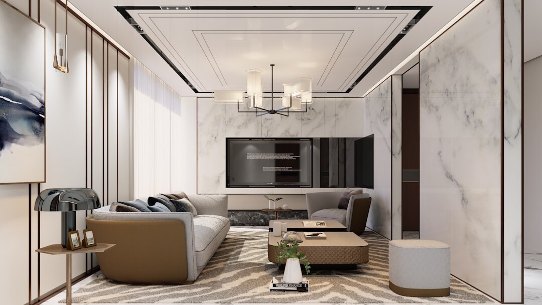 luxury celebrity living room interior